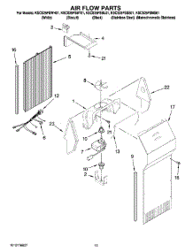 09 - Air Flow Parts parts for Kitchenaid Refrigerator KSCS25FSSS01 from AppliancePartsPros.com