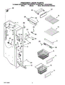 04 - Freezer Liner Parts parts for Kitchenaid Refrigerator KSCS23FSBT01 from AppliancePartsPros.com