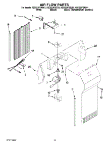 09 - Air Flow Parts parts for Kitchenaid Refrigerator KSCS23FSBT01 from AppliancePartsPros.com