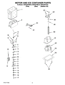 06 - Motor And Ice Container Parts parts for Kitchenaid Refrigerator KSRX22FTWH00 from AppliancePartsPros.com