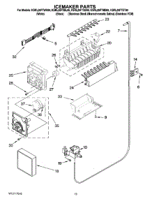 12 - Icemaker Parts, Optional Parts (Not Included) parts for Kitchenaid Refrigerator KSRL25FTSS00 from AppliancePartsPros.com