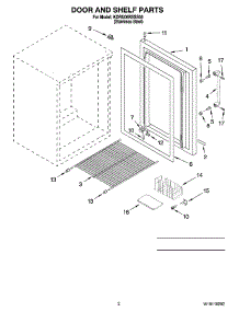 02 - Door And Shelf Parts parts for Kitchenaid Refrigerator KORU06RSSS00 from AppliancePartsPros.com