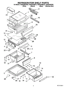 03 - Refrigerator Shelf Parts parts for Kitchenaid Refrigerator KSBS25INWH02 from AppliancePartsPros.com