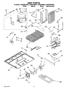 11 - Unit Parts parts for Kitchenaid Refrigerator KSBS25INWH02 from AppliancePartsPros.com