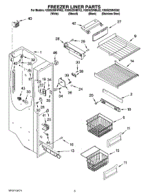 04 - Freezer Liner Parts parts for Kitchenaid Refrigerator KSBS25INSS02 from AppliancePartsPros.com