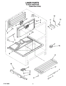 02 - Liner Parts parts for Kitchenaid Ingredient Center KDDO27TTX00 from AppliancePartsPros.com