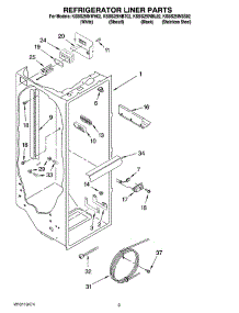 02 - Refrigerator Liner Parts parts for Kitchenaid Refrigerator KSBS25INBT02 from AppliancePartsPros.com