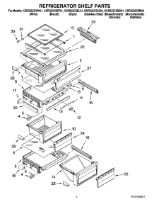 03 - Refrigerator Shelf Parts parts for Kitchenaid Refrigerator KSRS25CSSS01 from AppliancePartsPros.com