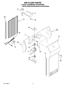 07 - Air Flow Parts parts for Kitchenaid Refrigerator KSCS25MTMS00 from AppliancePartsPros.com