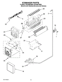 10 - Icemaker Parts, Optional Parts (Not Included) parts for Kitchenaid Refrigerator KSCS25MTMS00 from AppliancePartsPros.com