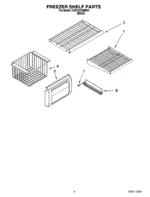 03 - Freezer Shelf Parts parts for Kitchenaid Refrigerator KSSO42QMB03 from AppliancePartsPros.com