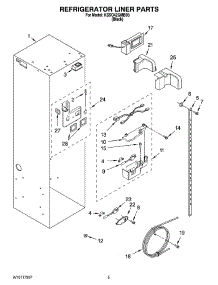 04 - Refrigerator Liner Parts parts for Kitchenaid Refrigerator KSSO42QMB03 from AppliancePartsPros.com
