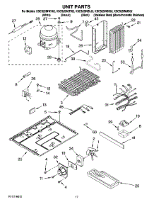 11 - Unit Parts parts for Kitchenaid Refrigerator KSCS25INWH02 from AppliancePartsPros.com