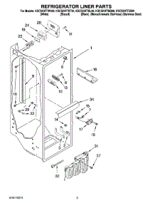 02 - Refrigerator Liner Parts parts for Kitchenaid Refrigerator KSCS23FTMS00 from AppliancePartsPros.com