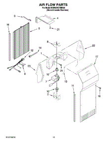 09 - Air Flow Parts parts for Kitchenaid Refrigerator KSRW25CTMK00 from AppliancePartsPros.com