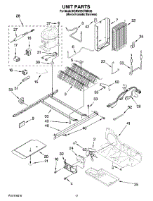 11 - Unit Parts parts for Kitchenaid Refrigerator KSRW25CTMK00 from AppliancePartsPros.com