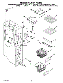 04 - Freezer Liner Parts parts for Kitchenaid Refrigerator KSCS23FTBL00 from AppliancePartsPros.com