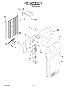09 - Air Flow Parts parts for Kitchenaid Refrigerator KSBP25INSS02 from AppliancePartsPros.com