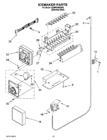 12 - Icemaker Parts, Optional Parts (Not Included) parts for Kitchenaid Refrigerator KSBP25INSS02 from AppliancePartsPros.com