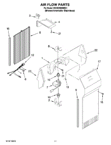 07 - Air Flow Parts parts for Kitchenaid Refrigerator KSCS25MSMS01 from AppliancePartsPros.com