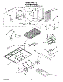 09 - Unit Parts parts for Kitchenaid Refrigerator KSCS25MSMS01 from AppliancePartsPros.com