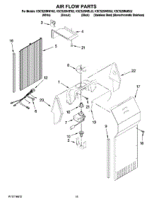 09 - Air Flow Parts parts for Kitchenaid Refrigerator KSCS25INBT02 from AppliancePartsPros.com