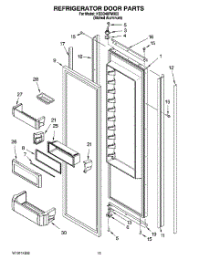 09 - Refrigerator Door Parts parts for Kitchenaid Refrigerator KSSO48FMX03 from AppliancePartsPros.com
