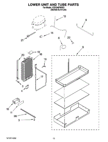 12 - Lower Unit And Tube Parts parts for Kitchenaid Refrigerator KSSO48FMX03 from AppliancePartsPros.com