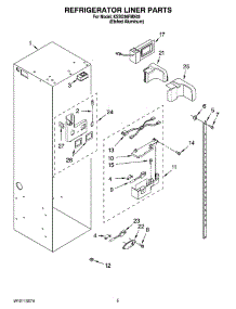 04 - Refrigerator Liner Parts parts for Kitchenaid Refrigerator KSSO36FMX03 from AppliancePartsPros.com