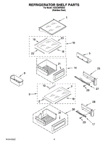 07 - Refrigerator Shelf Parts parts for Kitchenaid Refrigerator KSSC36FMS03 from AppliancePartsPros.com