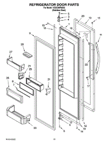 09 - Refrigerator Door Parts parts for Kitchenaid Refrigerator KSSC36FMS03 from AppliancePartsPros.com