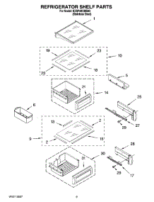 07 - Refrigerator Shelf Parts parts for Kitchenaid Refrigerator KSSP48QMS03 from AppliancePartsPros.com