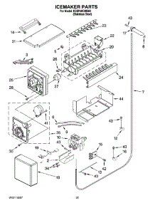 15 - Icemaker Parts parts for Kitchenaid Refrigerator KSSP48QMS03 from AppliancePartsPros.com