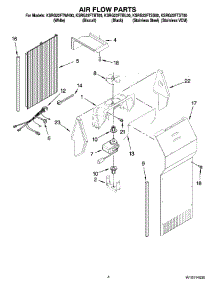 03 - Air Flow Parts parts for Kitchenaid Refrigerator KSRG22FTWH00 from AppliancePartsPros.com