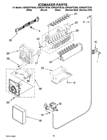11 - Icemaker Parts parts for Kitchenaid Refrigerator KSRG22FTWH00 from AppliancePartsPros.com