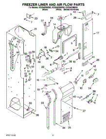 08 - Freezer Liner And Air Flow Parts parts for Kitchenaid Refrigerator KSSS42QMB03 from AppliancePartsPros.com
