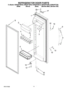 07 - Refrigerator Door Parts parts for Kitchenaid Refrigerator KSRG22FTST00 from AppliancePartsPros.com