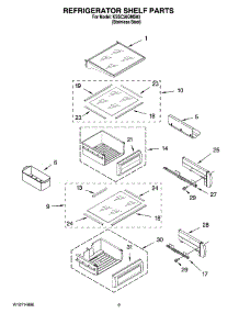 07 - Refrigerator Shelf Parts parts for Kitchenaid Refrigerator KSSC36QMS03 from AppliancePartsPros.com