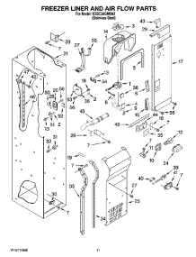 08 - Freezer Liner And Air Flow Parts parts for Kitchenaid Refrigerator KSSC36QMS03 from AppliancePartsPros.com