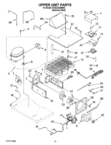 13 - Upper Unit Parts parts for Kitchenaid Refrigerator KSSC36QMS03 from AppliancePartsPros.com
