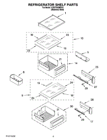 07 - Refrigerator Shelf Parts parts for Kitchenaid Refrigerator KSSP36QMS03 from AppliancePartsPros.com