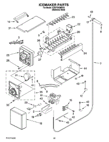 15 - Icemaker Parts parts for Kitchenaid Refrigerator KSSP36QMS03 from AppliancePartsPros.com