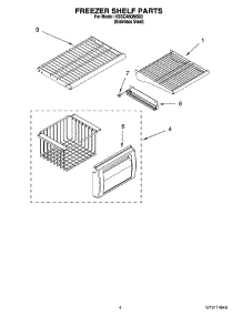 03 - Freezer Shelf Parts parts for Kitchenaid Refrigerator KSSC48QMS03 from AppliancePartsPros.com