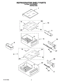 07 - Refrigerator Shelf Parts parts for Kitchenaid Refrigerator KSSC48QMS03 from AppliancePartsPros.com
