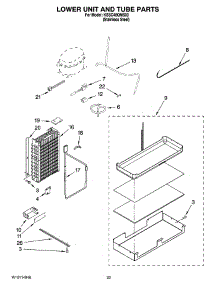 14 - Lower Unit And Tube Parts parts for Kitchenaid Refrigerator KSSC48QMS03 from AppliancePartsPros.com