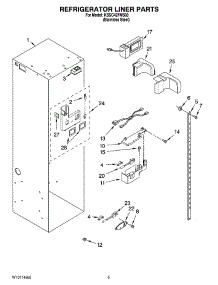04 - Refrigerator Liner Parts parts for Kitchenaid Refrigerator KSSC42FMS03 from AppliancePartsPros.com