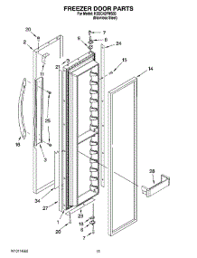 10 - Freezer Door Parts parts for Kitchenaid Refrigerator KSSC42FMS03 from AppliancePartsPros.com