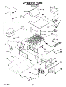 11 - Upper Unit Parts parts for Kitchenaid Refrigerator KSSC42FMS03 from AppliancePartsPros.com