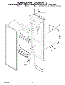 07 - Refrigerator Door Parts parts for Kitchenaid Refrigerator KSRP22FTSS00 from AppliancePartsPros.com