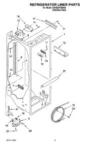 02 - Refrigerator Liner Parts parts for Kitchenaid Refrigerator KSRB22FRBX02 from AppliancePartsPros.com